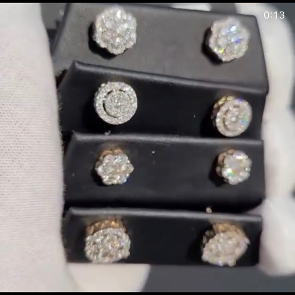 14K VS DIAMOND EARRINGS UNDER $1K